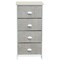 Chest Storage Tower Side Table Display Storage with 4 Drawers